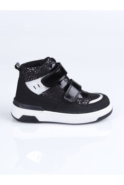 WORLD KİDS 2710 Genuine Leather Boots B.-Black-Silver - 23