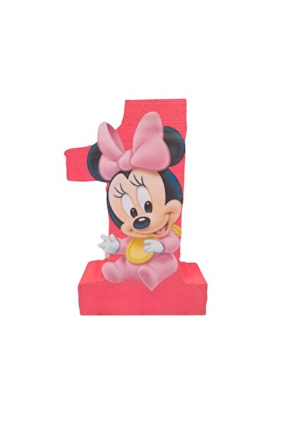 OEM Figurină Minnie Mouse din polistiren cu numărul 1 - 50 cm