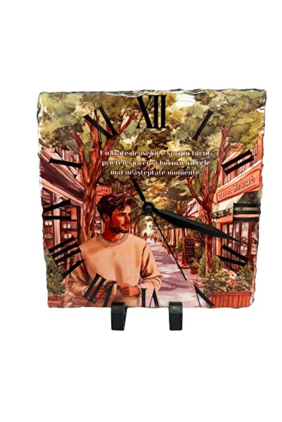 OEM Decorative clock on slate plaque – Gift for brother