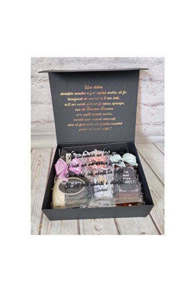 OEM Godparents baptism gift set, model 20 - "La casa cu nasi buni, Dumnezeu f...