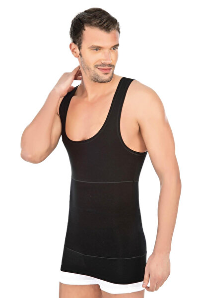 stiltrend Black Emay 1400 Modal Cotton Men's Athlete Corset