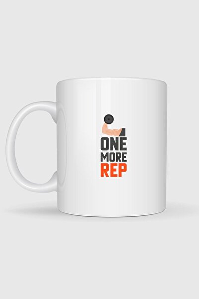 Bahriyeli Collection One More Time Fitness Gym Designed Mug Cup