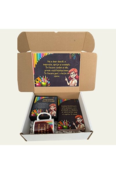 OEM Set cadou pentru profesoară cu portofel roz, cană personalizată, agendă, ...