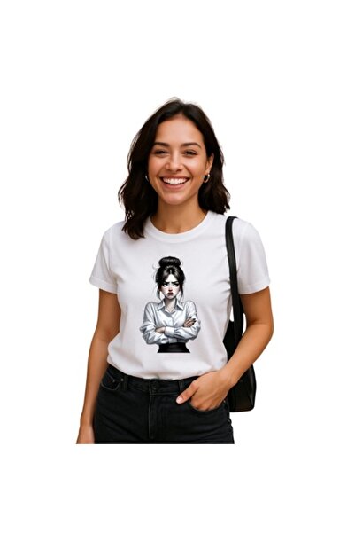 OEM Tricou alb pentru femei, 100% bumbac – „Față de luni dimineață”, cadou amuzant pentru birou, mărimea XL