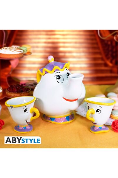 ABYstyle Disney - Teapot Set - Mrs. Potts and Chip - Tea Cup Set - Abytab057