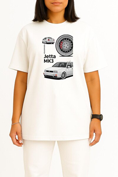 Bahriyeli Collection Oversized Jetta Mk3 Chest Design Unisex T-Shirt