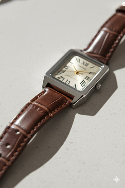 Casio Women's Analog Dress Watch LTP-V007L-9B Brown Leather Roman Numerals