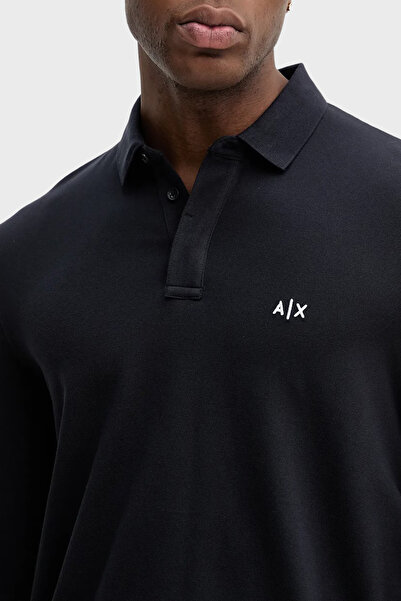 Armani Exchange Cotton Regular Fit Long Sleeve Polo Neck t Shirt Men t Shirt Xm001288 Af17321 Ub10
