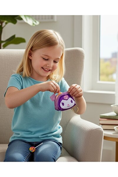 SeaBubbles Kuromi Children's Wallet Keychain Standard Purple