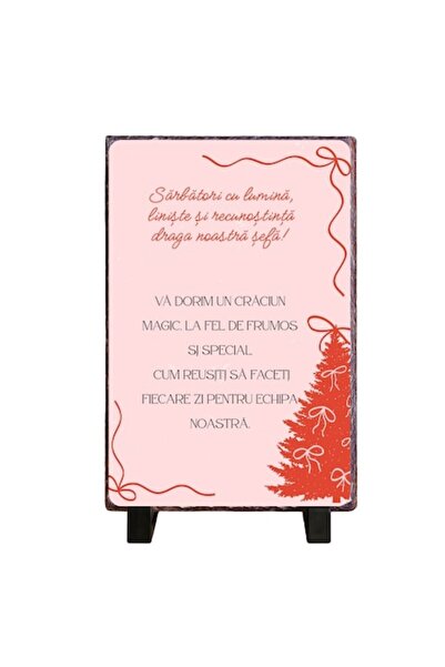 OEM Placă personalizată din ardezie, mesaj de apreciere, 20x30cm, suport inclus