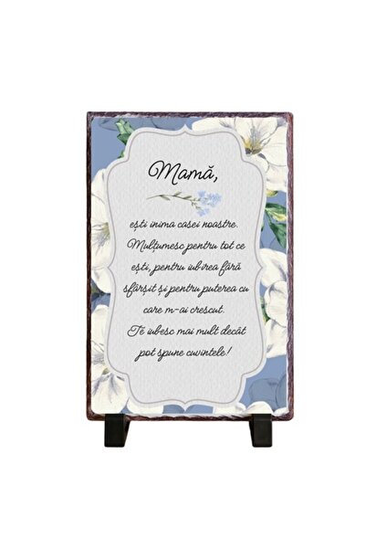 OEM Ardezie personalizată cu mesaj emoționant pentru mamă – Cadou elegant și sincer