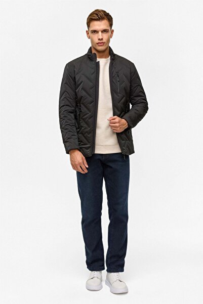 SÜVARİ Quilted Black Men's Coat Mn2008700485