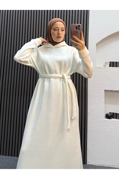 ENSA TESETTUR Φόρεμα Lale Sweat-Λευκό