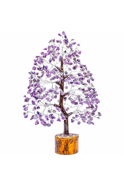 craftmystic Copac de cristal 25 cm cu pietre prețioase de ametist - Aducător ...