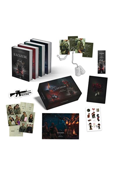 Pukka yayınları KUTULU KAZAZEDE 1-2-3-4 CİLTLİ ASKERİ KÜNYE HEDİYELİ—ŞEVVAL DEMİRDÖĞER