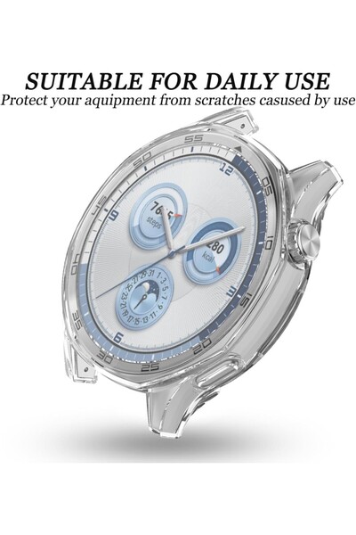 UnDePlus Huawei Watch Gt 6 46mm Silicone Glossy Colorful Case Protector with Screen Protector (Not 42mm)