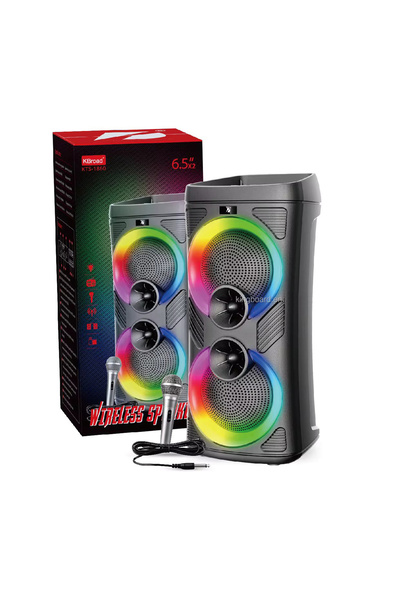 JUNGLEE BÜYÜK BOY RGB LED IŞIKLI BLUETOOTH HOPARLÖR ŞARJLI KABLOSUZ HOPARLÖR ...