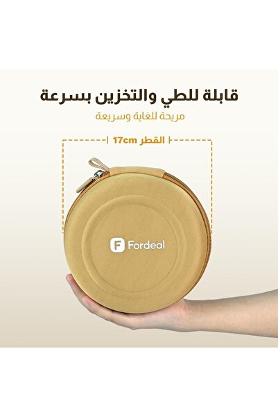 Fordeal 5-Port Foldable Round Gas Stove, Gas Canister Not Included, Portable Cassette Camping Stove