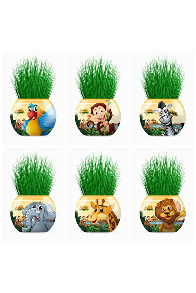 Yuup Cupă de iarbă cu ilustrație, junglă, aleatoriu 1 bucată, YUUP