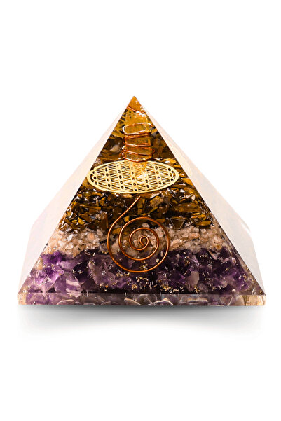 craftmystic Piramidă organică pentru protecție energetică, vindecare și medit...