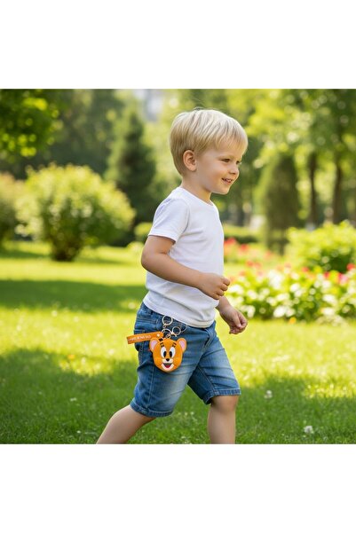 SeaBubbles Tom Jerry Silicone Wallet Keychain Standard Yellow