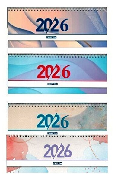 Gıpta 2026 Yılı (12x33 )cm Spiralli Masa Takvimi 1 ADET