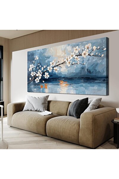 Emoda home Trove لوحة فنية جدارية من القماش الساحلي العتيق، مقاس 60×120 سم، م...