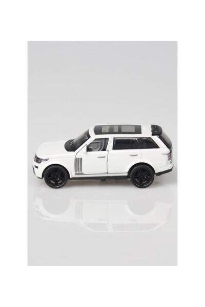hak-iş oyuncak Metal Pull and Go Luxury Jeep Car – 12 cm White (Doors Open)