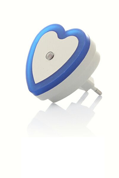 usin Mavi Işık Kalp Tip Otomatik Gece Yanıp Gündüz Sönen Işık Sensörlü Ledli ...