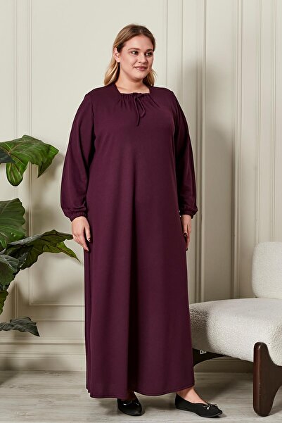 Ferace Women's Plus Size Square Neck Dress