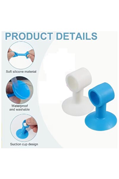 orco (1+1=2XADET) 1 SET MOBİLYA KORUMA VANTUZLU TAMPON&KAPI KOLU DUVAR KORUYUCU