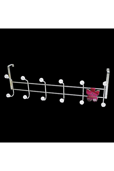 shopwave شماعة خلفية للباب الأمريكي من الكروم ذات 6 أذرع (5047)