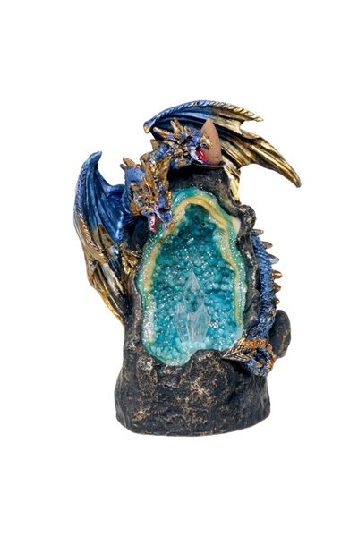 OEM Dragon in Crystal Cave Backflow Incense Fountain for Aromatherapy and Meditation