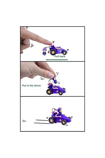 Disney Set of 7 Mickey & Friends Pullback Cars, 6 cm, Multicolor