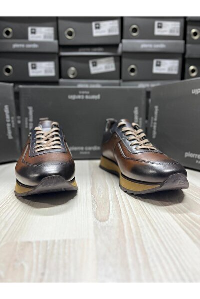 Pierre Cardin 11922830-1 Brown Leather Men's Shoes