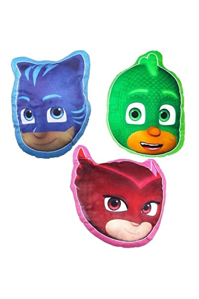 PJ Masks Set de 3 perne decorative, 35 cm, Catboy, Gekko, Owlette, multicolor