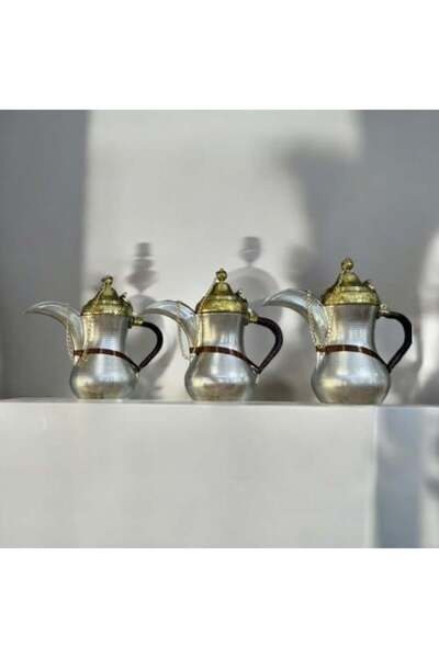 Nakheel دلة نحاسية أصلية - طقم من 3 قطع