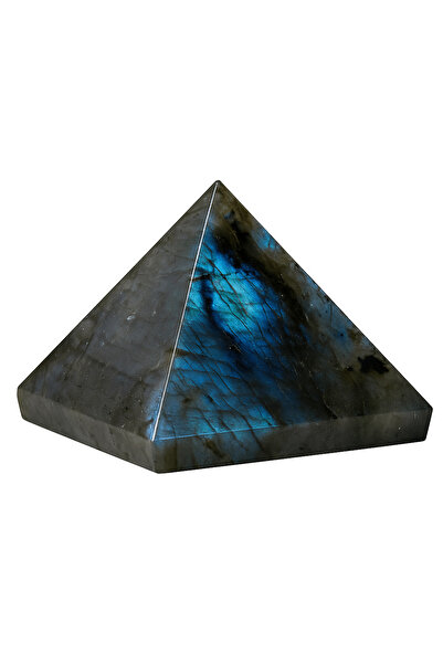 craftmystic Piramidă de labradorit 8 cm 500 grame pentru vindecare cu cristal...