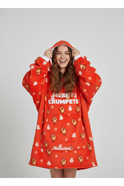 Warburtons Merry Crumpets Polar Oversize Hoodie