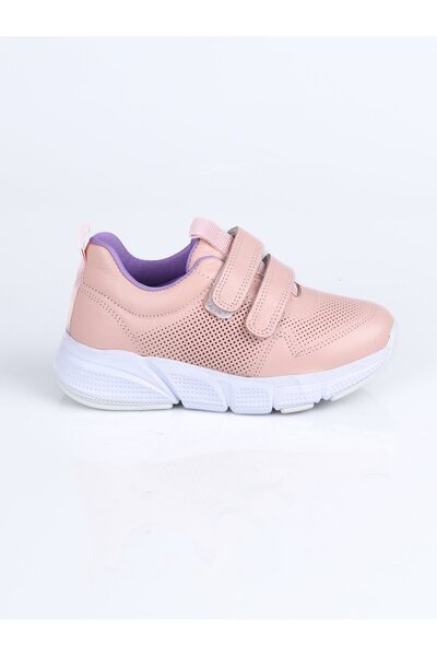 WORLD KİDS 2040 Genuine Leather Sports Shoes P.-Powder - 29