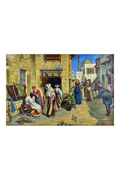 Generic لوحة فنية جدارية مرسومة يدويًا على قماش زيتي، 90×60 سم