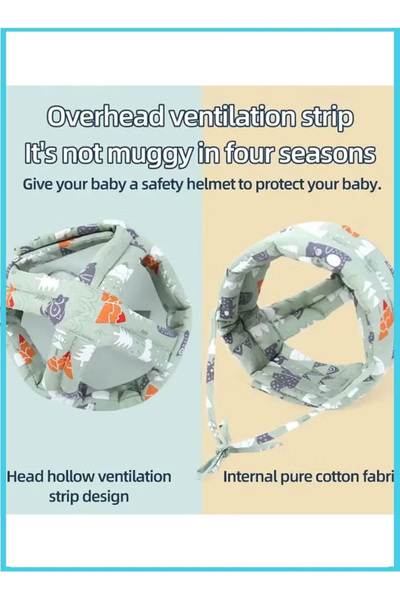 Generic Baby helmet, suitable for crawling and walking babies, soft padding, suitable for 1-2 years old.