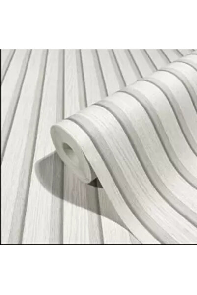 Marburg Modern wallpaper, wood grain ribbed imitation, gray-silver, extra-washable, Botanica