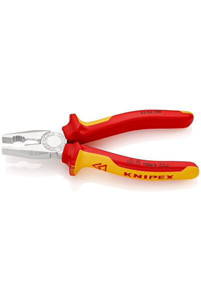 Other Combination pliers with multi-component grips, insulated according to VDE, chrome plated, 180 mm