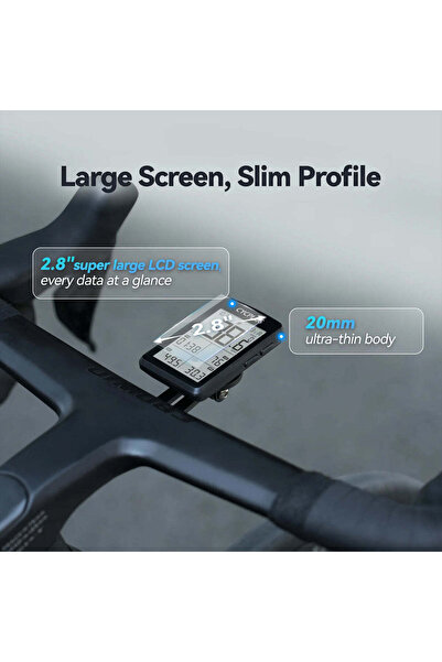 CYCPLUS M3 GPS Bike Computer – Wireless Cycling Speedometer with Bluetooth