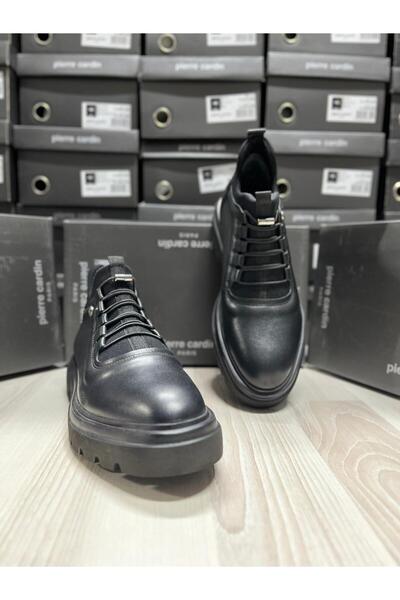 Pierre Cardin 61001 Black Men's Leather Boots