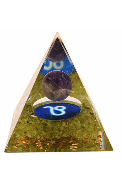 craftmystic Piramidă energetică organică 6 cm cu cristale vindecătoare specif...