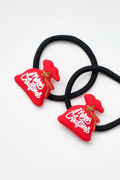 Le Mabelle Girl's New Year's Rubber Buckle Set with Red Bag Figure