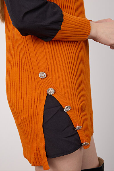 By Özge Ulaş Knitwear Sweater Shirt Combination Double Product