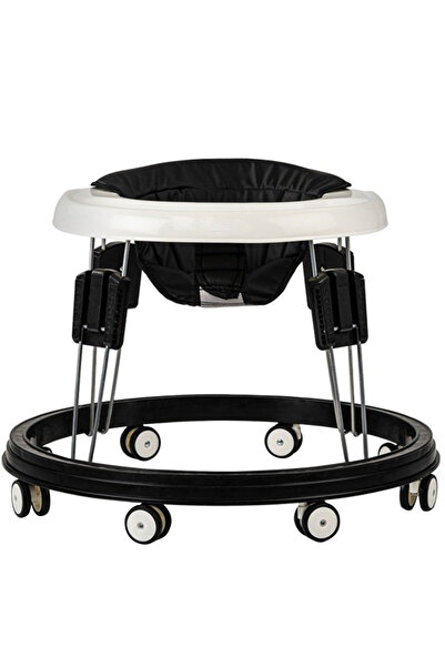 SONGMICS مشاية دائرية للأطفال مع 5 ارتفاعات قابلة للتعديل، مقعد من الجلد النب...